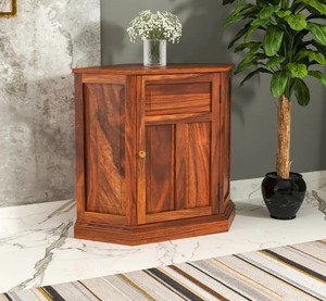 Solid Wood Corner Base <b>Cabinet</b> | <b>Small</b> Wooden <b>Storage</b> Cupboard | Wholesale Living Room Furniture | Home Furniture - Product Image 1