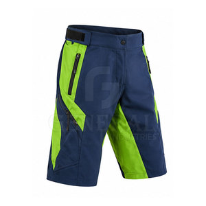 Shorts de cyclisme pour hommes, MTB, solides, mi-extensibles, pour VTT, trail, descente, course, entraînement, vêtements de sport personnalisés - Product Image 2