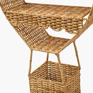 Balloon Shape Rattan Wall <b>Shelf</b> Whimsical Display <b>Shelf</b> Handwoven Storage <b>Shelf</b> Creative Wall <b>Organizer</b> <b>Shelf</b> For Kids Area - Product Image 3