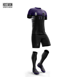Maillots de football personnalisés en mesh, uniformes de soccer sublimés, maillots de soccer rétro unisexes 100% polyester anti-UV - Product Image 1