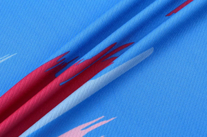 Ensemble de maillot de football personnalisé en polyester respirant à séchage rapide pour hommes, manches courtes, bleu - Product Image 2