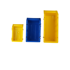 Home Appliance Yellow and Blue <b>Rectangular</b> Plastic Storage Bins Stackable PP Material Industrial Use Consumer Electronics - Product Image 3