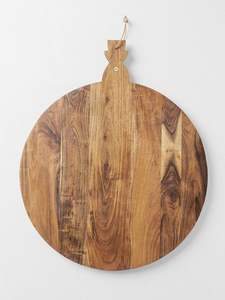 Planche à découper personnalisée en bois d'acacia de grande taille avec poignée, plateau de service de cuisine, blocs de découpe en bois épais, Craftea Exports - Product Image 6