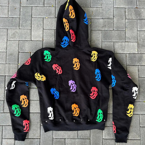 Sudaderas con Capucha para Hombre con Apliques de Letras, Venta al Por Mayor, Sudaderas con Logotipo Personalizado, Marca Privada, Fabricante de Ropa Urbana Premium - Product Image 2