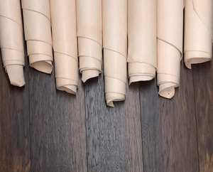 2023 Top Grade Beige Genuine Leather Top Grain Calf Hides Cattle Real Leather Material Full Grain Beige Leather Cowhide Genuine - Product Image 1