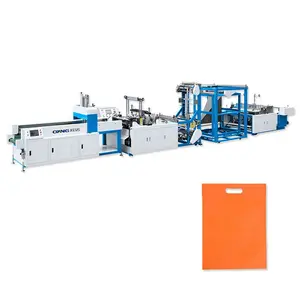 Fully Automatic Non Woven t-Shirt Bag Making Machine , Non Woven Shopping Bag Making Machine For Making Packaging Material