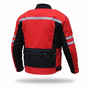 เสื้อแจ็คเก็ตมอเตอร์ไซค์สำหรับผู้ชาย KhumBro สีดำ ทำจากผ้า Cordura แขนยาว กันลม มีแถบสะท้อนแสง ระบายอากาศได้ดี เหมาะสำหรับทุกฤดู - Product Image 5