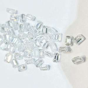 เพชร CVD เกรด D สีสวยงาม รูปทรง Emerald Cut  ผลิตในห้องปฏิบัติการ ได้รับการรับรองจาก IGI ราคาขายส่งสำหรับทำเครื่องประดับ แหวน และต่างหู - Product Image 6
