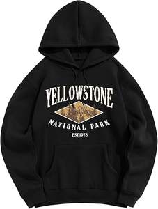 Sweat à capuche vintage pour homme, brodé, 100 % coton, manches longues, thermique, avec cordon de serrage, pour l'automne - Product Image 6