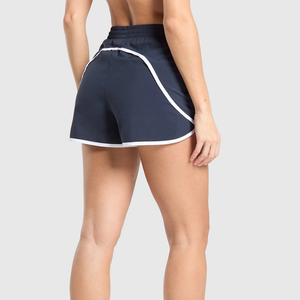 Shorts Deportivos para Mujer, Talla Grande, de Poliéster, Transpirables, con Cordón Elástico, Diseño de Parches, Suaves, para Correr y Hacer Ejercicio - Product Image 2