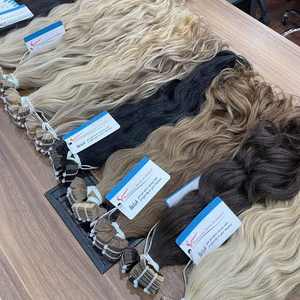 Extensions de cheveux à bandes adhésives Top Choice 2026 Spring, ondulées naturelles, super double drawn, mèches de cheveux vierges d'un seul donneur - Product Image 5