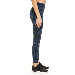 Leggings de Pesca para Mujer con Estampado de Plantas Azules, Pantalones de Spandex y Poliéster Transpirables sin Costuras - Product Image 3