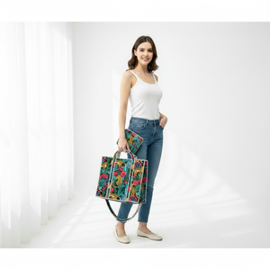 Cotton Mesh Urban Minimalism PC Casual Tote <b>Bag</b> <b>Large</b>-Capacity Handheld Shoulder <b>Beach</b> <b>Bag</b> All Seasons New Style Women's <b>Bag</b> - Product Image 2