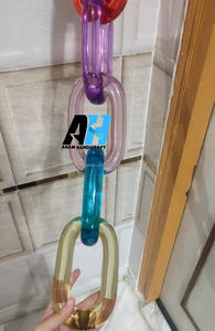 Customized Modern Acrylic Chain <b>Wall</b> Accents Handmade Modern <b>Ornamental</b> Resin Hanging for Home Decor Diwali Festival Ready - Product Image 5