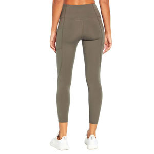 Leggings décontractés d'été pour femmes, longueur cheville, taille haute élastique, légers, respirants, antibactériens, en Spandex/Nylon - Product Image 5