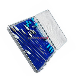 Manual de Trasplante de Grasa Facial, Juego de 17 Piezas de Instrumentos Quirúrgicos Estériles Lipo Luer Lock de Acero Inoxidable Alemán - Product Image 2