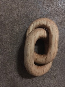 Cadena Decorativa de Madera de Acacia para Mesa de Centro y Estante, Decoración Moderna para el Hogar de Estilo Rústico, Alta Calidad - Product Image 2