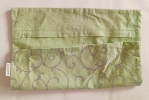 <b>Square</b> Embroidered Cushion Cover Turquoise Gold Scroll Pattern Luxury Home Decor <b>Pillow</b> <b>Case</b> with Zipper Closure - Product Image 5