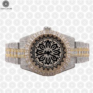Reloj Analógico de Lujo Charm Jewells de 38 mm con Correa de Acero Inoxidable, Cristal de Zafiro, Bisel con Diamantes, Movimiento de Cuarzo Unisex - Product Image 3