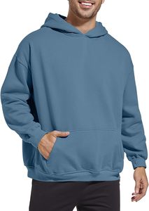 เสื้อฮู้ดหนานุ่มแบบมีฮู้ดสองชั้นพร้อมกระเป๋าจิงโจ้ขนาดใหญ่ - Product Image 6
