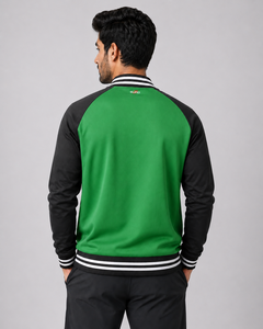 <b>Men</b> Compact Varsity <b>Jacket</b> Fashion Baseball Bomber Coat with Compact Varsity <b>Jacket</b> Long Sleeve Front Comfortable <b>Lightweight</b> - Product Image 2