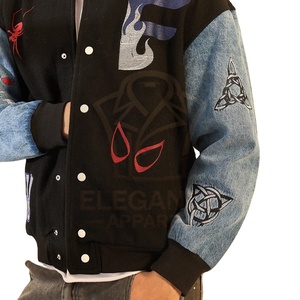 2025 meilleure qualité personnalisé collège Baseball vestes confortable facile à porter avec votre propre col OEM ODM Service toile tissu - Product Image 1