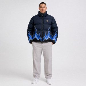 Men Oversized Puffer Jacket Streetwear Winter Warm <b>Bubble</b> <b>Coat</b> Custom Logo Wholesale Supplier - Product Image 4