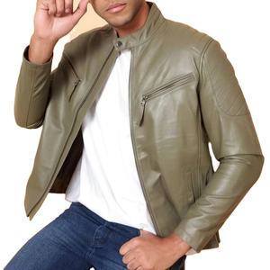 Veste en cuir tendance pour homme, idéale pour la saison hivernale et les sorties décontractées, avec une finition lisse - Product Image 6