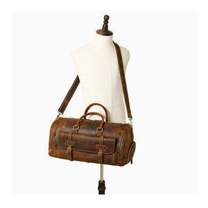 Custom Mens Full Grain Genuine Leather Travel <b>Bag</b> for Men - Product Image 1