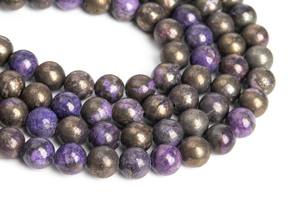 ลูกปัดไพไรต์ พลอยธรรมชาติ ทรงกลม ลูกปัดร้อยเป็นเส้น ขายส่งจำนวนมาก อุปกรณ์ทำเครื่องประดับ - Product Image 6