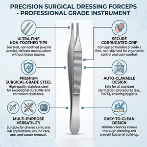 Pinzas Quirúrgicas Tipo Cuchara Daniel Adson de Acero Inoxidable - Product Image 2