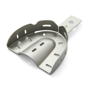 High Quality Orthodontic <b>Tools</b> Manual Impression Trays Teeth Molding Perforated <b>Plain</b> Stainless Steel Made Impression Tray - Product Image 1