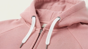 Veste à capuche pour homme sur mesure, sweat-shirt à fermeture éclair intégrale avec poches avant pratiques et capuche à cordon de serrage - Product Image 4