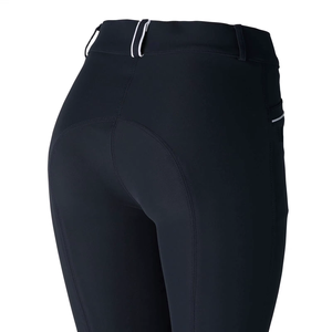 Pantalon d'équitation taille haute pour femme avec patchs en silicone aux genoux, Jodhpurs d'équitation OEM ODM, Confortable et extensible, Vente en gros - Product Image 3