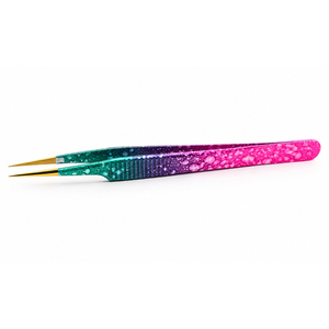 Pince à épiler de précision pour cils, en métal, plate, mini, en forme d'éventail, outil de beauté durable pour extensions de cils - Product Image 3