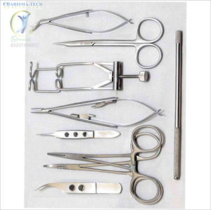 ชุดอุปกรณ์ผ่าตัดตาสัตว์ขนาดใหญ่คุณภาพสูง ปี 2026 ทำจากสแตนเลส ใช้งานง่ายสำหรับเนื้อเยื่ออ่อน - Product Image 1