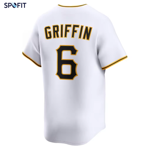 Camiseta de Béisbol para Hombre SPOFIT, Negra con Estampado Dorado, Transpirable, de Poliéster, Manga Corta, Corte Regular, Nombre del Equipo en la Espalda, Logotipo, para Adultos, para Todas las Temporadas - Product Image 6