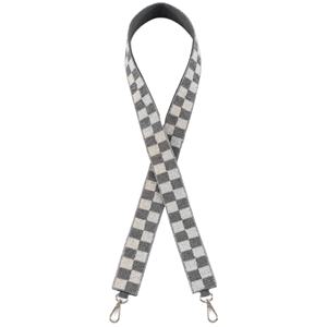 Sangle de sac sport perlée artisanale Shiraleah, argentée, personnalisable, élégante, de haute qualité, en coton de forme carrée pour usage quotidien et jeux - Product Image 3