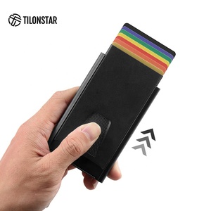 TILONSTAR TVC900 Minimalist Pop up Card <b>Wallet</b> Business Card Case Ultra-Thin Anti-RFID Aluminum Credit Card <b>Holder</b> - Product Image 3
