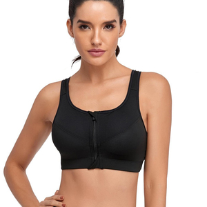 Sujetador deportivo sexy con cremallera frontal 2026 para mujer, profesional, a prueba de golpes y transpirable, sin aros, para correr, yoga, Pakistán - Product Image 5