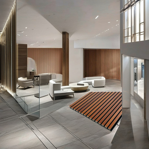 Paneles Acústicos para Oficina en Casa, MDF y Fibra de Poliéster, Ecológicos, Diseño Moderno, Listones Absorbentes de Sonido, Excelente Absorción - Product Image 1