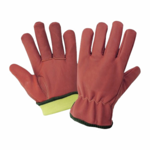 High Quality Goat Grain Leather Safety <b>Gloves</b> Heat Spark Resistant Adjustable Wristlet General Purpose Heavy Duty Industrial - Product Image 2