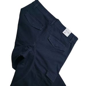 Pantalon Cargo décontracté en toile légère avec plusieurs poches Pantalon droit taille moyenne grande taille pour hommes pour l'été - Product Image 3