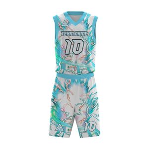 Personaliza tu Propio Uniforme de Baloncesto, Conjunto de Camiseta de Baloncesto Reversible para Hombre, Ropa de Baloncesto Juvenil de Secado Rápido - Product Image 3