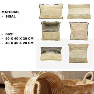 Oreiller en sisal artisanal - Product Image 1