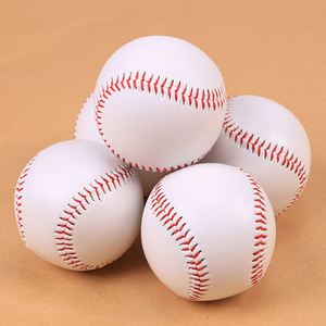 Ballon de baseball personnalisé de haute qualité en cuir véritable avec noyau en liège pour les matchs officiels, l'entraînement et la pratique, vente en gros, OEM - Product Image 1