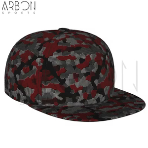 Wholesale Rate For Streetwear Fully Customized Made <b>Comfortable</b> With Best Price Red & Grey Urban 5 Panel Caps For Unisex Wear - Product Image 4