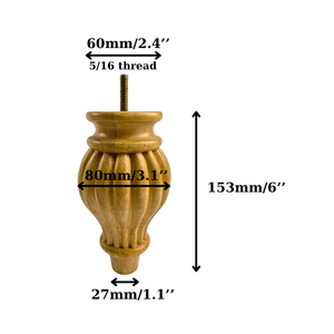 Tall Decorative Wooden <b>Sofa</b> Legs Replacement Furniture <b>Feet</b> Solid Wood Cabinet Table Chair Legs OEM Factory - Product Image 4