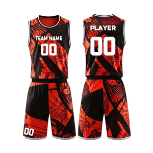 Ensemble d'uniformes de basketball pour hommes personnalisés de haute qualité OEM ODM, 100 % polyester, respirant, anti-humidité, antibactérien - Product Image 6