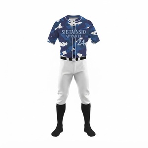Ensemble de maillots de baseball personnalisés, design par sublimation, personnalisez votre logo et votre numéro, vêtements de sport, uniformes de baseball en mesh - Product Image 3